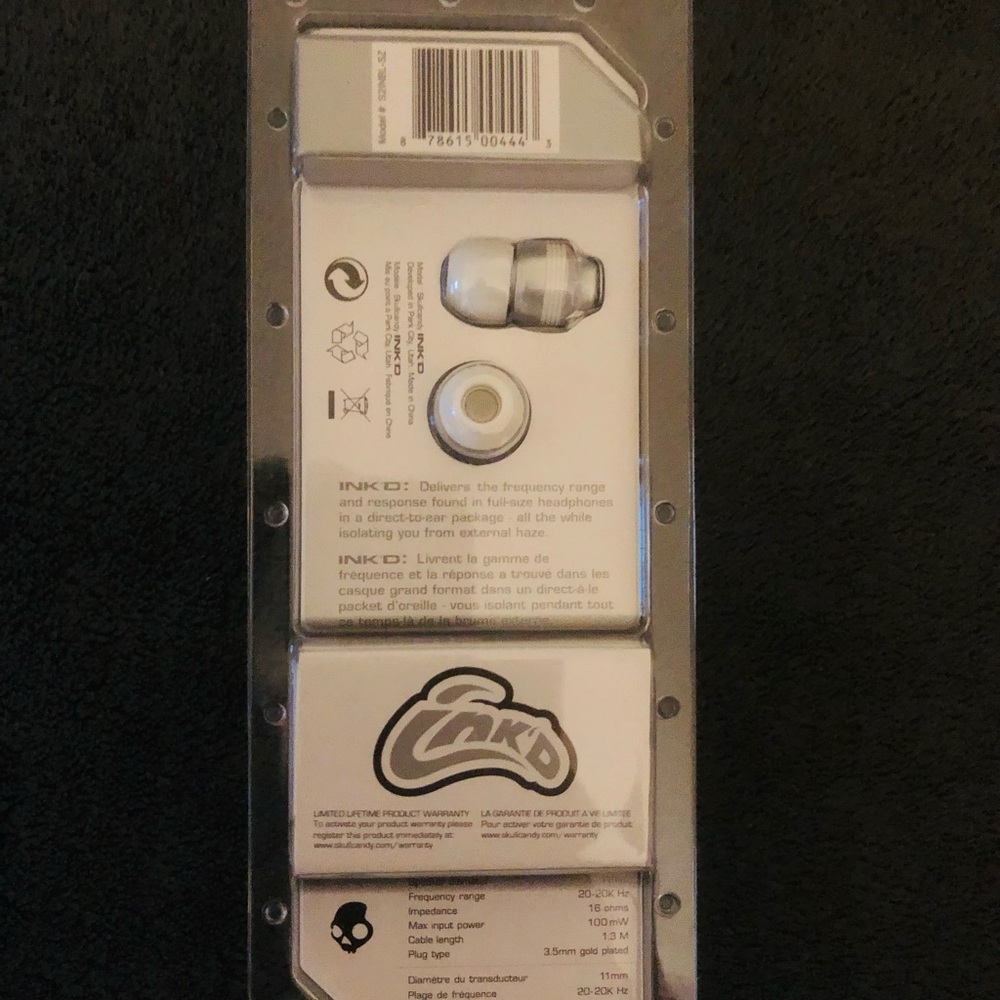 Skullcandy (Inked) Earbuds. - Picture 2 of 2
